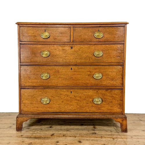Antique Georgian Oak Chest of Drawers 
