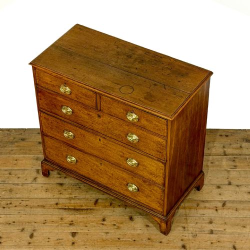 fig 1. Antique Georgian Oak Chest of Drawers