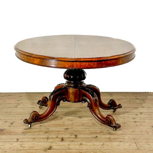 ANTIQUE 19TH CENTURY ROSEWOOD LOO TABLE - ADDITIONAL PHOTO 2