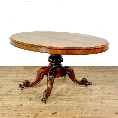 ANTIQUE 19TH CENTURY ROSEWOOD LOO TABLE - ADDITIONAL PHOTO 5