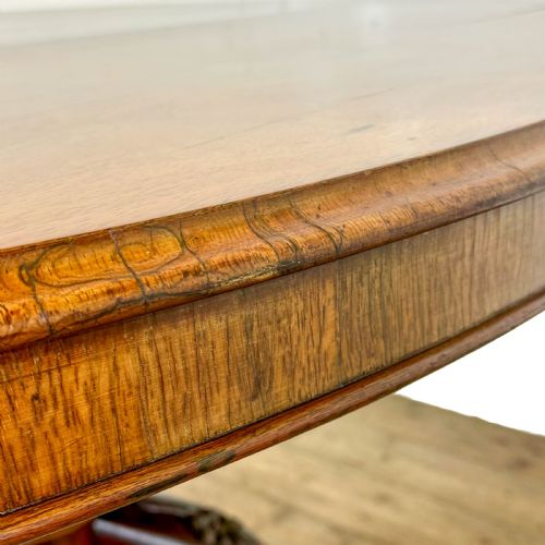 ANTIQUE 19TH CENTURY ROSEWOOD LOO TABLE - ADDITIONAL PHOTO 7