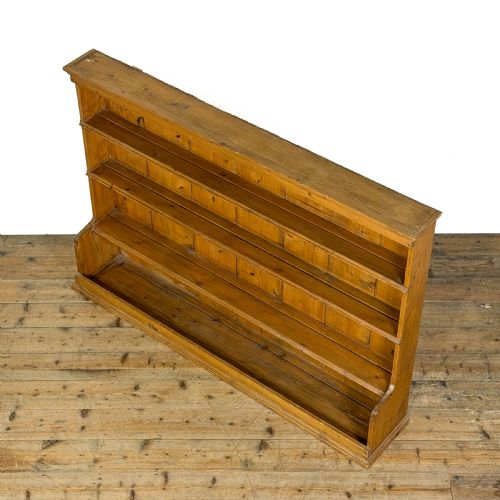 fig 1. Antique Long Narrow Pine Bookcase