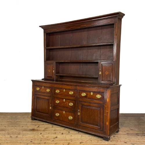 ANTIQUE GEORGIAN OAK DRESSER - ADDITIONAL PHOTO 3