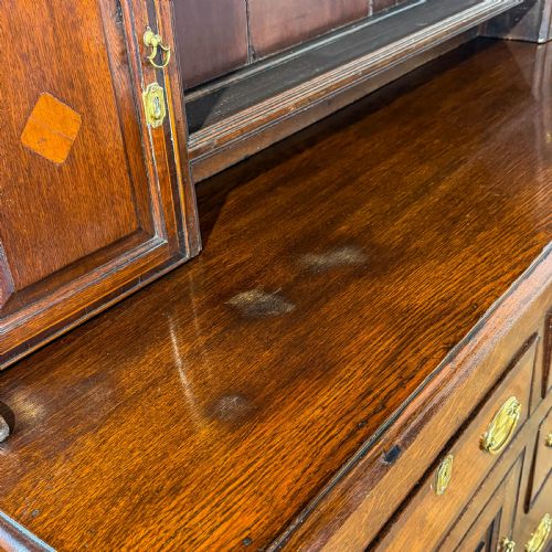 ANTIQUE GEORGIAN OAK DRESSER - ADDITIONAL PHOTO 9