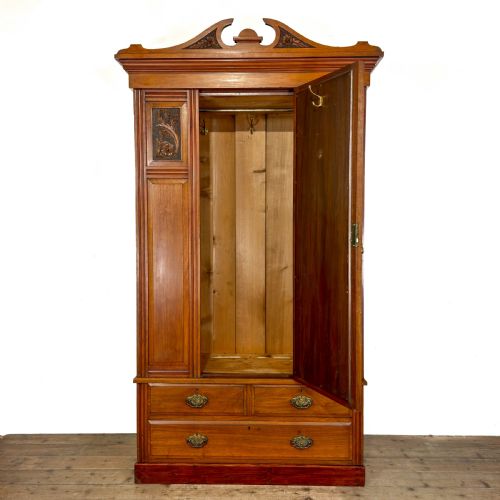 fig 2. Antique Edwardian Walnut Wardrobe
