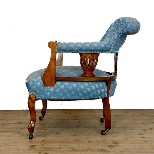 ANTIQUE EDWARDIAN MAHOGANY ARMCHAIR - ADDITIONAL PHOTO 2