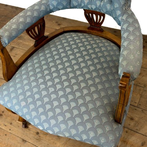 ANTIQUE EDWARDIAN MAHOGANY ARMCHAIR - ADDITIONAL PHOTO 5