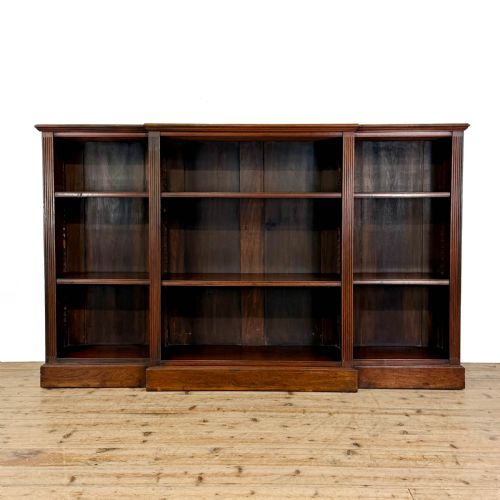 Antique 19th Century Mahogany Break Front Bookcase
