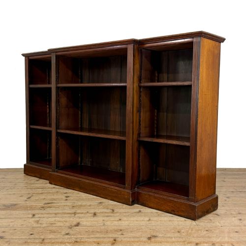 fig 2. Antique 19th Century Mahogany Break Front Bookcase