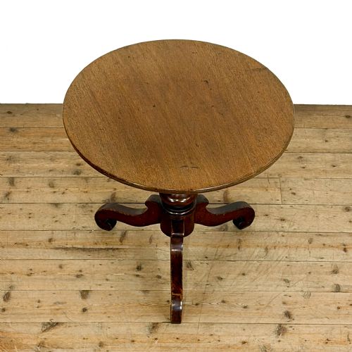 ANTIQUE GEORGIAN MAHOGANY TILT TOP TABLE - ADDITIONAL PHOTO 1