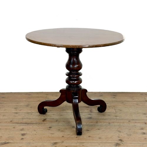 ANTIQUE GEORGIAN MAHOGANY TILT TOP TABLE - ADDITIONAL PHOTO 5