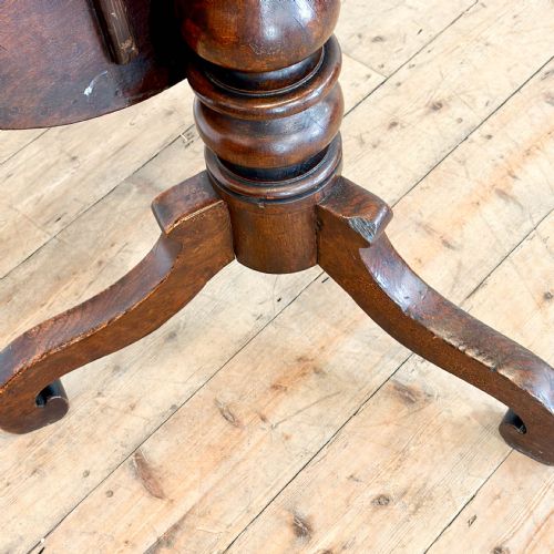 ANTIQUE GEORGIAN MAHOGANY TILT TOP TABLE - ADDITIONAL PHOTO 6