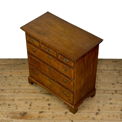 fig 2. Antique 18th Century Walnut Chest of Drawers