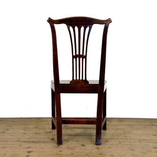 ANTIQUE SET OF SIX OAK DINING CHAIRS - ADDITIONAL PHOTO 5