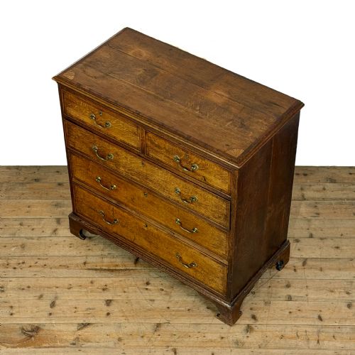 fig 2. Antique 19th Century Oak Chest of Drawers