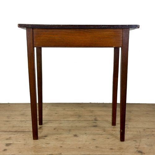 ANTIQUE SMALL OAK SIDE TABLE - ADDITIONAL PHOTO 4