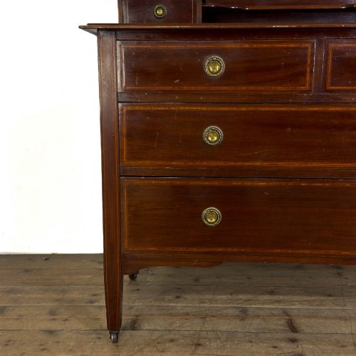 ANTIQUE EDWARDIAN MAHOGANY DRESSING TABLE - ADDITIONAL PHOTO 6