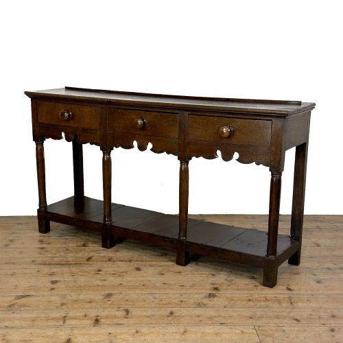 Antique 18th Century Oak Welsh Dresser Base