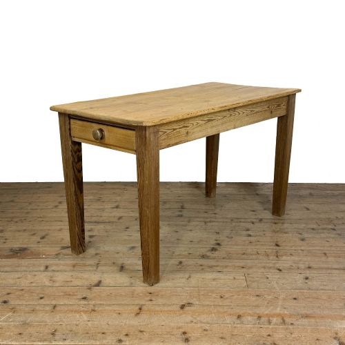 ANTIQUE RUSTIC WOODEN FARMHOUSE KITCHEN TABLE - ADDITIONAL PHOTO 1