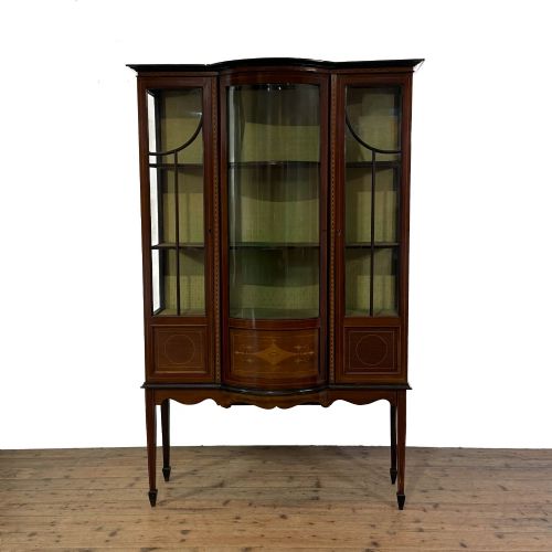 ANTIQUE EDWARDIAN MAHOGANY DISPLAY CABINET