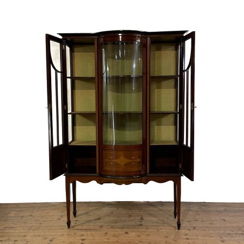 ANTIQUE EDWARDIAN MAHOGANY DISPLAY CABINET - ADDITIONAL PHOTO 1
