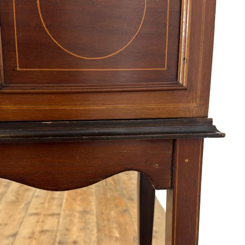 ANTIQUE EDWARDIAN MAHOGANY DISPLAY CABINET - ADDITIONAL PHOTO 3