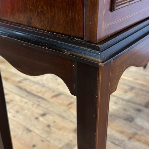 ANTIQUE EDWARDIAN MAHOGANY DISPLAY CABINET - ADDITIONAL PHOTO 7