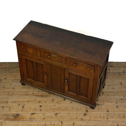 fig 1. Antique 18th Century Oak Dresser Base