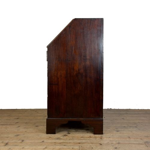 ANTIQUE GEORGIAN OAK WRITING BUREAU - ADDITIONAL PHOTO 7