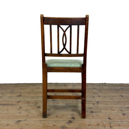 ANTIQUE SET OF SIX COUNTRY OAK DINING CHAIRS - ADDITIONAL PHOTO 6