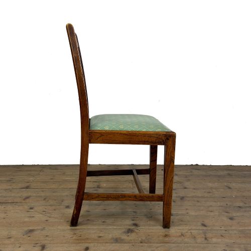 ANTIQUE SET OF SIX COUNTRY OAK DINING CHAIRS - ADDITIONAL PHOTO 8