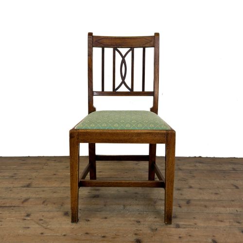 ANTIQUE SET OF SIX COUNTRY OAK DINING CHAIRS - ADDITIONAL PHOTO 9
