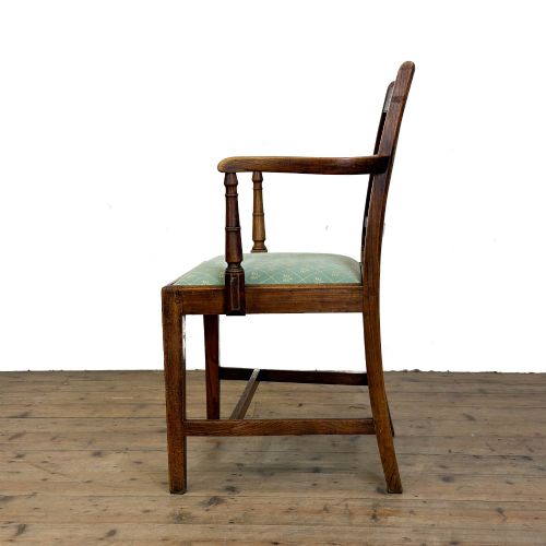 ANTIQUE SET OF SIX COUNTRY OAK DINING CHAIRS - ADDITIONAL PHOTO 10