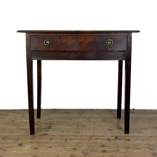 ANTIQUE OAK LOWBOY SIDE TABLE