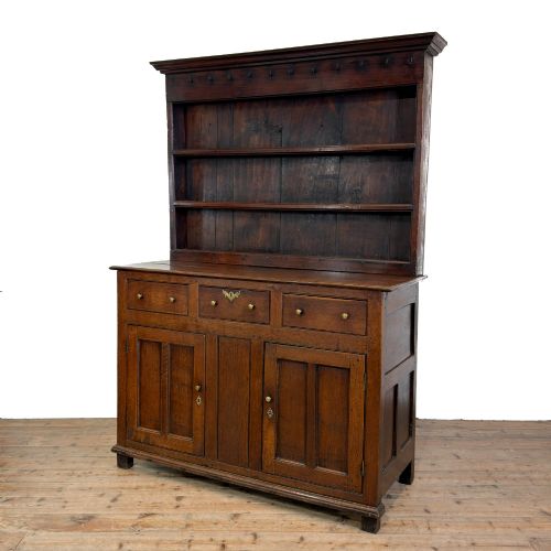 fig 1. Antique 18th Century Oak Dresser