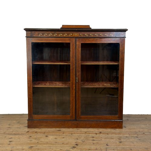 ANTIQUE EDWARDIAN MAHOGANY DISPLAY CABINET