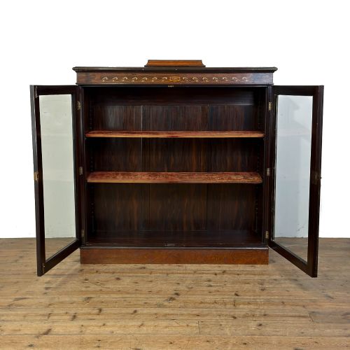 ANTIQUE EDWARDIAN MAHOGANY DISPLAY CABINET - ADDITIONAL PHOTO 6