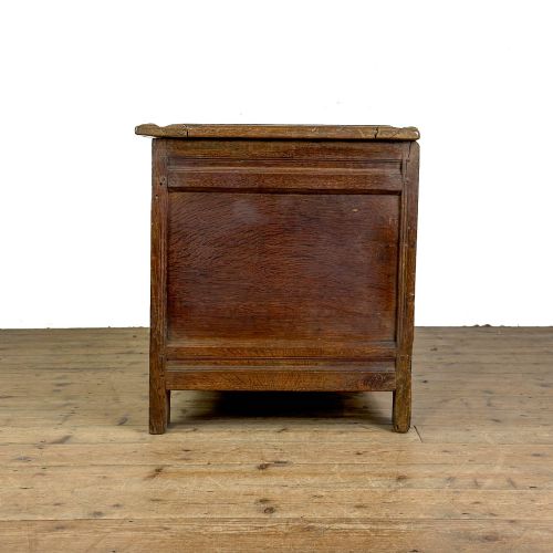 ANTIQUE 18TH CENTURY OAK COFFER - ADDITIONAL PHOTO 5