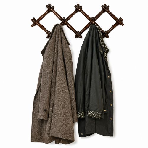 ANTIQUE EXTENDING COAT RACK