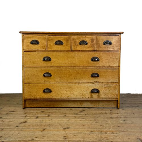 VINTAGE PALE OAK PLAN CHEST