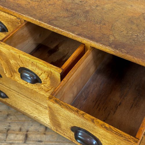 VINTAGE PALE OAK PLAN CHEST - ADDITIONAL PHOTO 7