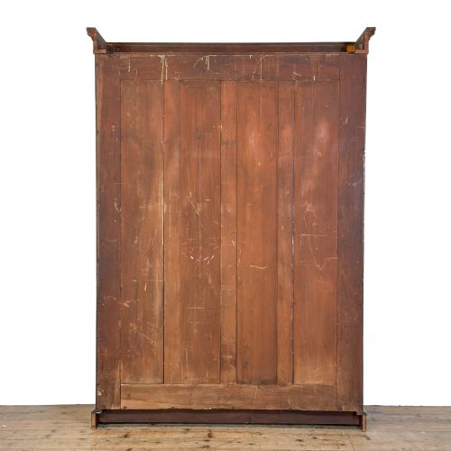 ANTIQUE LARGE MAHOGANY BOOKCASE - ADDITIONAL PHOTO 4