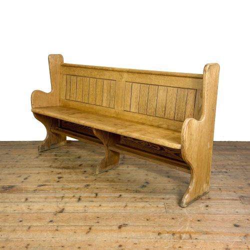 fig 1. Antique Pine Chapel Pew
