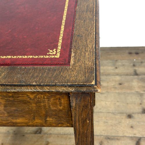 ANTIQUE OAK WRITING TABLE - ADDITIONAL PHOTO 7