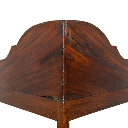 ANTIQUE MAHOGANY GEORGIAN CORNER WASHSTAND - ADDITIONAL PHOTO 5