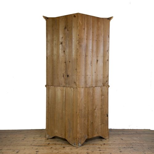 ANTIQUE STRIPPED PINE CORNER CABINET - ADDITIONAL PHOTO 9