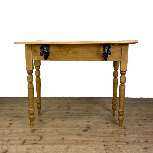 ANTIQUE PINE DROP LEAF KITCHEN TABLE - ADDITIONAL PHOTO 2