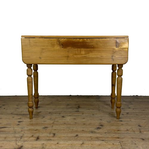 ANTIQUE PINE DROP LEAF KITCHEN TABLE - ADDITIONAL PHOTO 4