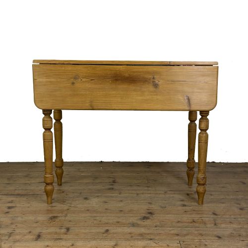 ANTIQUE PINE DROP LEAF KITCHEN TABLE - ADDITIONAL PHOTO 6