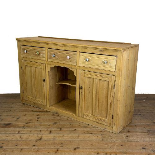 ANTIQUE VICTORIAN PINE DRESSER BASE SIDEBOARD - ADDITIONAL PHOTO 1